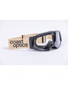 Coast Optics Alta MTB Goggle Beige mit klarem Glas