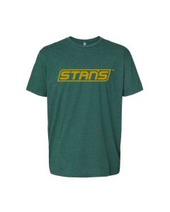 Stan`s NoTubes T-Shirt grün mit Logo gold, Grösse S, M, L, XL